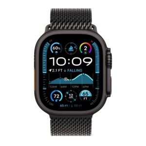 Apple Watch Ultra 2 GPS + Cellular, 49 мм, корпус из черного титана, ремешок Milanese черного цвета, размер M Apple Watch Ultra 2 GPS + Cellular, 49 мм, корпус из черного титана, ремешок Milanese черного цвета, размер M