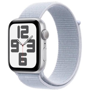 Умные часы Apple Watch Series SE 2024 Gen 2 44mm Aluminium Case, Silver/Blue Cloud Sport Loop Умные часы Apple Watch Series SE 2024 Gen 2 44mm Aluminium Case, Silver/Blue Cloud Sport Loop