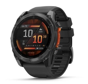 Умные часы Garmin Fenix 8, 51 мм, AMOLED, Slate Gray with black silicone band Умные часы Garmin Fenix 8, 51 мм, AMOLED, Slate Gray with black silicone band