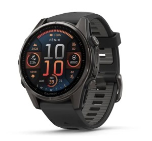 Умные часы Garmin Fenix 8, 43 мм, AMOLED, Sapphire Carbon Gray DLC Titanium with black/pebble gray silicone band Умные часы Garmin Fenix 8, 43 мм, AMOLED, Sapphire Carbon Gray DLC Titanium with black/pebble gray silicone band