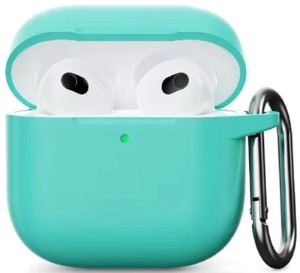 Силиконовый защитный чехол для AirPods 4, мятный (Mint green) Силиконовый защитный чехол для AirPods 4, мятный (Mint green)