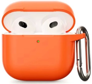 Силиконовый защитный чехол для AirPods 4, оранжевый (Orange) Силиконовый защитный чехол для AirPods 4, оранжевый (Orange)