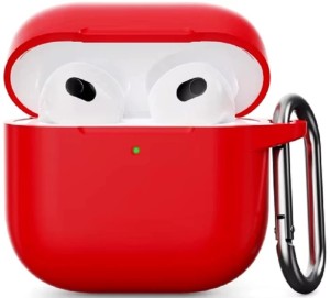 Силиконовый защитный чехол для AirPods 4, красный (Red) Силиконовый защитный чехол для AirPods 4, красный (Red)