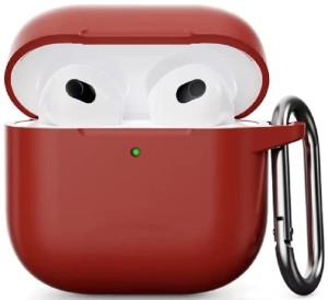 Силиконовый защитный чехол для AirPods 4, алый (Scarlet) Силиконовый защитный чехол для AirPods 4, алый (Scarlet)