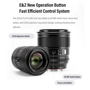 Объектив VILTROX AF 27mm F1.2 Z Pro Объектив VILTROX AF 27mm F1.2 Z Pro