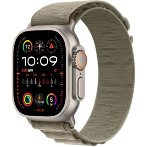 Apple Watch Ultra 2 GPS + Cellular 49mm Titanium Case with Olive Alpine Loop Apple Watch Ultra 2 GPS + Cellular 49mm Titanium Case with Olive Alpine Loop