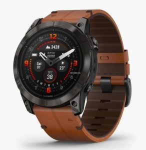 GARMIN Epix PRO (Gen 2) Sapphire Edition 51 мм, титановый угольно-серый, DLC, коричневый кожаный ремешок (010-02804-30) GARMIN Epix PRO (Gen 2) Sapphire Edition 51 мм, титановый угольно-серый, DLC, коричневый кожаный ремешок (010-02804-30)