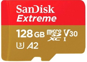 Карта памяти MicroSD 128Гб SanDisk Extreme (SDSQXAA-128G-GN6MN) Карта памяти MicroSD 128Гб SanDisk Extreme (SDSQXAA-128G-GN6MN)