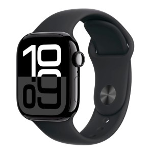 Умные часы Apple Watch Series 10 GPS, 42mm Jet Black Aluminium Case with Black Sport Band - M/L Умные часы Apple Watch Series 10 GPS, 42mm Jet Black Aluminium Case with Black Sport Band - M/L