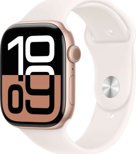 Apple Watch Series 10 GPS 46мм Aluminium Case with Light Blush Sport Band - M/L розовое золото Apple Watch Series 10 GPS 46мм Aluminium Case with Light Blush Sport Band - M/L розовое золото