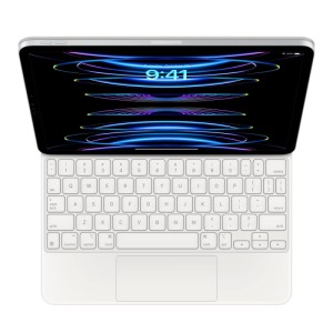 Чехол-клавиатура Apple Magic Keyboard для iPad Pro 12.9 (2020-2022)/Air 13 (2024/2025) White (MJQL3) кириллица (лазерная гравировка) + QWERTY Чехол-клавиатура Apple Magic Keyboard для iPad Pro 12.9 (2020-2022)/Air 13 (2024/2025) White (MJQL3) кириллица (лазерная гравировка) + QWERTY