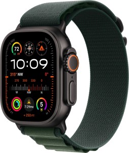 Apple Watch Ultra 2 (2024) 49mm Black Titanium Case with Dark Green Alpine Loop Medium Apple Watch Ultra 2 (2024) 49mm Black Titanium Case with Dark Green Alpine Loop Medium