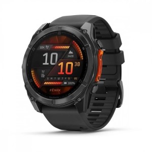 Умные часы Garmin Fenix 8, 51 mm, AMOLED slate gray with a black band Умные часы Garmin Fenix 8, 51 mm, AMOLED slate gray with a black band