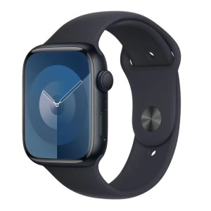Apple Watch Series 9 45mm Midnight Aluminum Case with Sport Band, Midnight Apple Watch Series 9 45mm Midnight Aluminum Case with Sport Band, Midnight