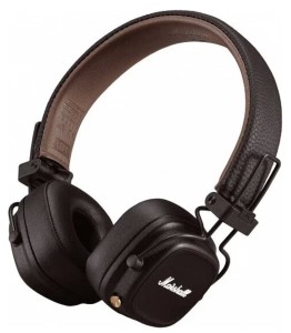 Marshall Major IV, mini jack 3.5 mm, коричневый