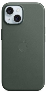 iPhone 15 Plus FineWoven Case с MagSafe, Evergreen iPhone 15 Plus FineWoven Case с MagSafe, Evergreen