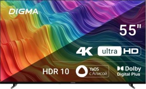 Телевизор LED Digma 55" DM-LED55UBB33 Телевизор LED Digma 55" DM-LED55UBB33