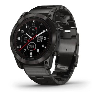 Умные часы Garmin fenix 7X Pro – Sapphire Solar Edition Carbon Gray DLC Titanium with Vented Titanium Bracelet (010-02778-30)