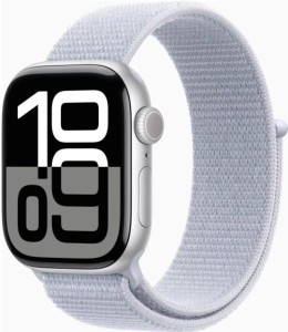 Умные часы Apple Watch Series 10 GPS, 42mm Silver Aluminium Case with Blue Cloud Sport Loop Умные часы Apple Watch Series 10 GPS, 42mm Silver Aluminium Case with Blue Cloud Sport Loop