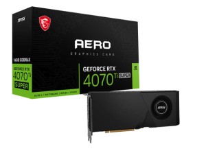 Видеокарта MSI GeForce RTX4070Ti SUPER 16GB AERO (PCIe 4.0, 3 выхода DisplayPort)