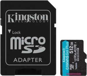Карта памяти Kingston microSDXC 512GB Canvas Go Plus Class 10 UHS-I U3 V30 A2 (SDCG3/512GBSP) Карта памяти Kingston microSDXC 512GB Canvas Go Plus Class 10 UHS-I U3 V30 A2 (SDCG3/512GBSP)