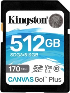 Карта памяти Kingston SDXC 512Gb Class 10 SDG3/512GB Карта памяти Kingston SDXC 512Gb Class 10 SDG3/512GB