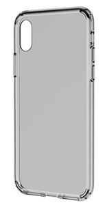 Накладка силикон Gecko для iPhone X/Xs прозрачная черная Накладка силикон Gecko для iPhone X/Xs прозрачная черная