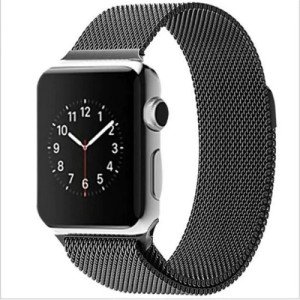 Ремешок для Apple Watch 38/40/41mm Milanese Loop Черный Ремешок для Apple Watch 38/40/41mm Milanese Loop Черный