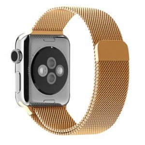 Ремешок для Apple Watch 38/40/41mm Milanese Loop Золотой Ремешок для Apple Watch 38/40/41mm Milanese Loop Золотой