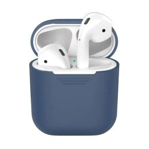 Силиконовый чехол Deppa для Apple AirPods Синий арт.47004 Силиконовый чехол Deppa для Apple AirPods Синий арт.47004