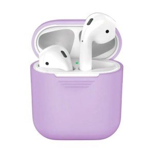 Силиконовый чехол Deppa для Apple AirPods Лавандовый арт.47007 Силиконовый чехол Deppa для Apple AirPods Лавандовый арт.47007