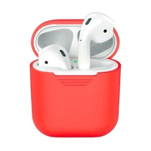 Силиконовый чехол Deppa для Apple AirPods Красный арт.47003 Силиконовый чехол Deppa для Apple AirPods Красный арт.47003