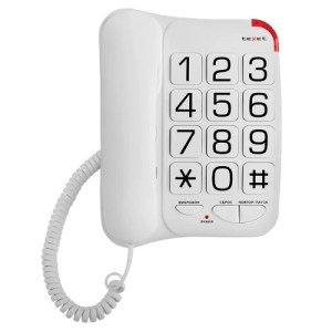 Проводной телефон Texet TX-201 White (Белый) Проводной телефон Texet TX-201 White (Белый)