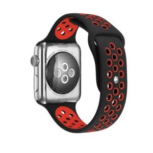 Ремешок для Apple Watch 38/40/41mm Nike Sport Band Черно-Красный Ремешок для Apple Watch 38/40/41mm Nike Sport Band Черно-Красный