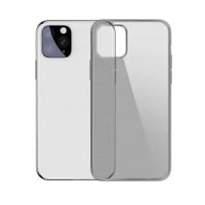 Накладка силикон для iPhone 11 прозрачная черная