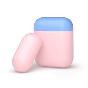 Силиконовый чехол Deppa для AirPods двухцветный (Розовый/Голубой) арт.47023 Силиконовый чехол Deppa для AirPods двухцветный (Розовый/Голубой) арт.47023