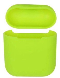 Силиконовый чехол для Apple AirPods с окошком с ремешком Green Силиконовый чехол для Apple AirPods с окошком с ремешком Green
