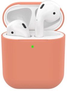 Силиконовый чехол Deppa Ultra Slim для Apple AirPods Персиковый арт.47040 Силиконовый чехол Deppa Ultra Slim для Apple AirPods Персиковый арт.47040