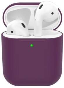 Силиконовый чехол Deppa Ultra Slim для Apple AirPods Бургунди арт.47041 Силиконовый чехол Deppa Ultra Slim для Apple AirPods Бургунди арт.47041