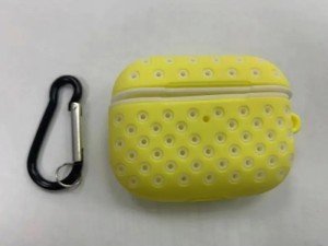 Силиконовый чехол для Apple AirPods Pro Yellow-White с перфорацией Силиконовый чехол для Apple AirPods Pro Yellow-White с перфорацией