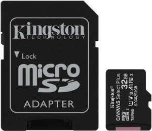 Карта памяти Micro SD Kingston Canvas Select Plus 32GB Class10 100MB/s (SDCS2/32GB) + SD adapter Карта памяти Micro SD Kingston Canvas Select Plus 32GB Class10 100MB/s (SDCS2/32GB) + SD adapter