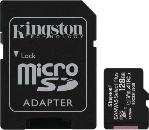 Карта памяти Micro SD Kingston Canvas Select Plus 128GB Class10 100MB/s (SDCS2/128GB) + SD adapter Карта памяти Micro SD Kingston Canvas Select Plus 128GB Class10 100MB/s (SDCS2/128GB) + SD adapter
