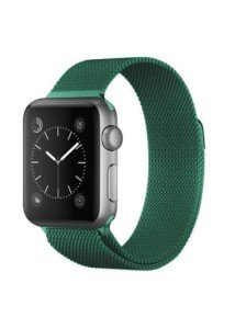 Ремешок для Apple Watch 38/40/41mm Milanese Loop Темно-Зеленый Ремешок для Apple Watch 38/40/41mm Milanese Loop Темно-Зеленый