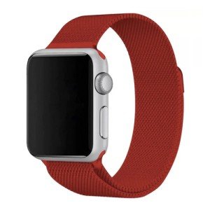 Ремешок для Apple Watch 38/40/41mm Milanese Loop Красный Ремешок для Apple Watch 38/40/41mm Milanese Loop Красный