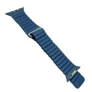Ремешок полиуретановый (Под кожу) для Apple Watch 42/44/45/49mm Темно синий Ремешок полиуретановый (Под кожу) для Apple Watch 42/44/45/49mm Темно синий