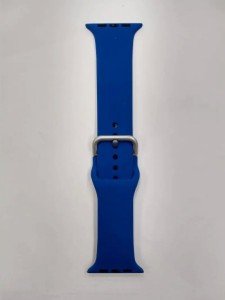 Ремешок силиконовый с металлической застежкой для Apple Watch 42/44/45/49mm Синий Ремешок силиконовый с металлической застежкой для Apple Watch 42/44/45/49mm Синий