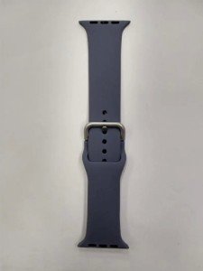 Ремешок силиконовый с металлической застежкой для Apple Watch 42/44/45/49mm темно-лиловый Ремешок силиконовый с металлической застежкой для Apple Watch 42/44/45/49mm темно-лиловый