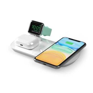 Беспроводная зарядная станция Deppa 3 в 1: iPhone, Apple Watch, Airpods 17,5 Вт (24010) Беспроводная зарядная станция Deppa 3 в 1: iPhone, Apple Watch, Airpods 17,5 Вт (24010)