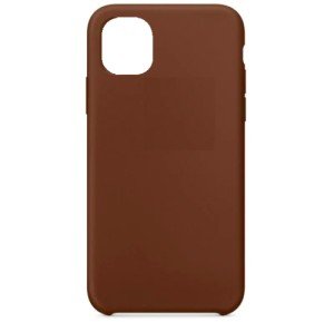 Накладка силикон Silicone Case для iPhone 12 mini Коричневый