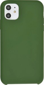 Накладка силикон Silicone Case для iPhone 12 Pro Max темно зеленый